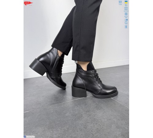 Черевики жіночі на зиму (6 пар р.36-40) чорний  "ARTO"