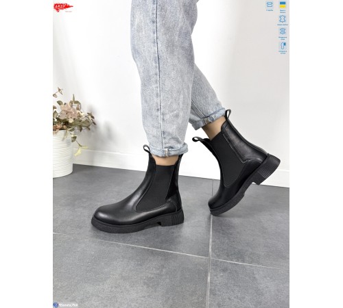 Черевики жіночі на зиму (8 пар р.36-41) чорний  "ARTO"