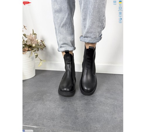 Черевики жіночі на зиму (8 пар р.36-41) чорний  "ARTO"