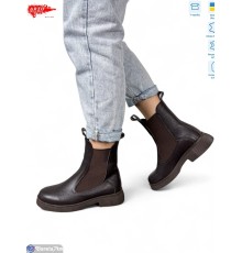 Черевики жіночі на зиму (8 пар р.36-41) коричневий  "ARTO"