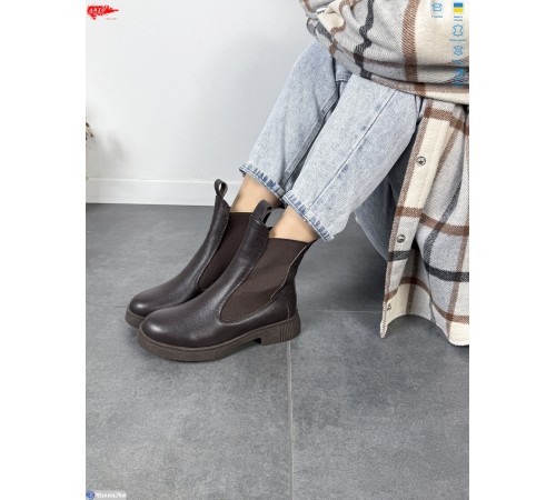 Черевики жіночі на зиму (8 пар р.36-41) коричневий  "ARTO"