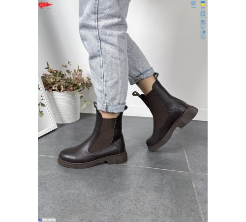 Черевики жіночі на зиму (8 пар р.36-41) коричневий  "ARTO"