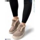 Черевики жіночі на зиму (8 пар р.37-41) коричневий  "ARTO"