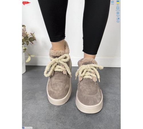 Черевики жіночі на зиму (8 пар р.37-41) коричневий  "ARTO"