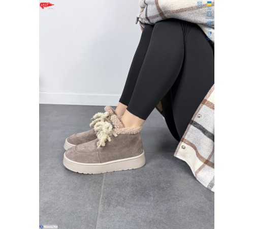 Черевики жіночі на зиму (8 пар р.37-41) коричневий  "ARTO"