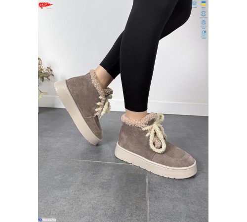 Черевики жіночі на зиму (8 пар р.37-41) коричневий  "ARTO"