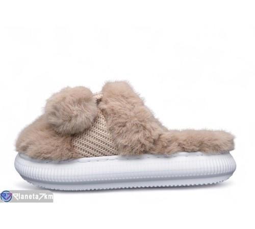 Тапки жіночі на зиму (12 пар р.36-41) коричневий  "LULI"