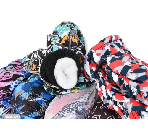 Рукавиці дитячі на зиму (240 шт. р.сетка 4-5) мікс  "KaPira"