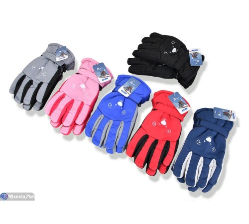 Рукавички дитячі на зиму (168 шт. р.сетка 8-10) мікс  "KaPira"