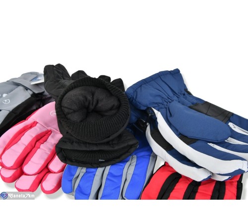 Рукавички дитячі на зиму (168 шт. р.сетка 8-10) мікс  "KaPira"