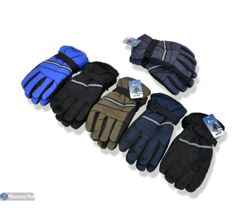 Рукавички дитячі на зиму (168 шт. р.сетка 7-9) мікс  "KaPira"