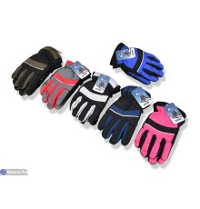 Рукавички дитячі на зиму (240 шт. р.сетка 6-8) мікс  "KaPira"