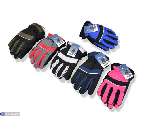 Рукавички дитячі на зиму (240 шт. р.сетка 6-8) мікс  "KaPira"