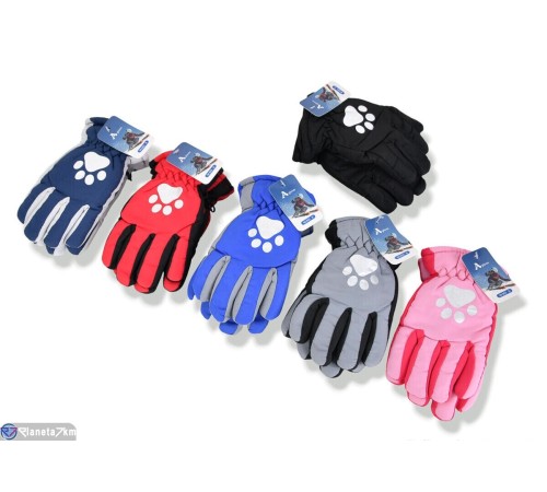Рукавички дитячі на зиму (240 шт. р.сетка 4-5) мікс  "KaPira"