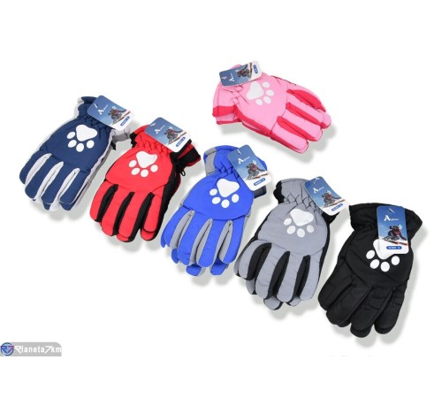 Рукавички дитячі на зиму (240 шт. р.сетка 6-7) мікс  "KaPira"