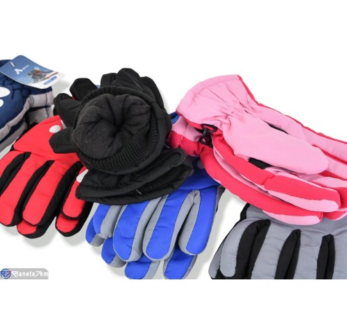 Рукавички дитячі на зиму (240 шт. р.сетка 6-7) мікс  "KaPira"