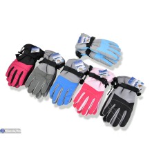 Рукавички дитячі на зиму (168 шт. р.сетка 9-12) мікс  "KaPira"