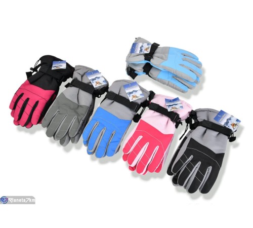 Рукавички дитячі на зиму (168 шт. р.сетка 9-12) мікс  "KaPira"