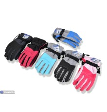 Рукавички дитячі на зиму (168 шт. р.сетка 12-15) мікс  "KaPira"