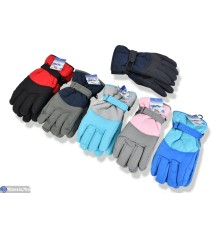 Рукавички дитячі на зиму (168 шт. р.сетка 12-15) мікс  "KaPira"