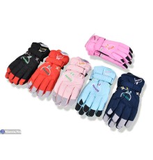 Рукавички дитячі на зиму (168 шт. р.сетка 14-16) мікс  "KaPira"