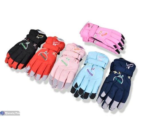 Рукавички дитячі на зиму (168 шт. р.сетка 14-16) мікс  "KaPira"