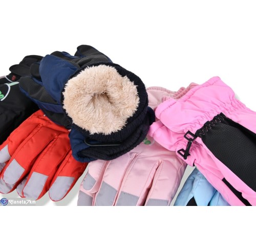 Рукавички дитячі на зиму (168 шт. р.сетка 14-16) мікс  "KaPira"