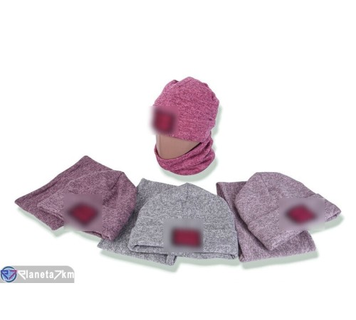 Шапка жіноча на зиму (5 шт. р.сетка 50-54) мікс  "DOMINGO"