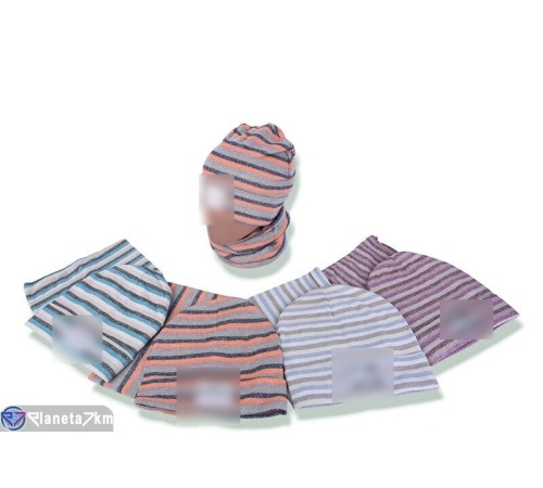 Шапка жіноча на зиму (5 шт. р.сетка 50-54) мікс  "DOMINGO"