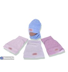 Шапка жіноча на зиму (5 шт. р.сетка 48-52) мікс  "DOMINGO"