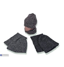 Шапка жіноча на зиму (5 шт. р.сетка 50-54) мікс  "DOMINGO"