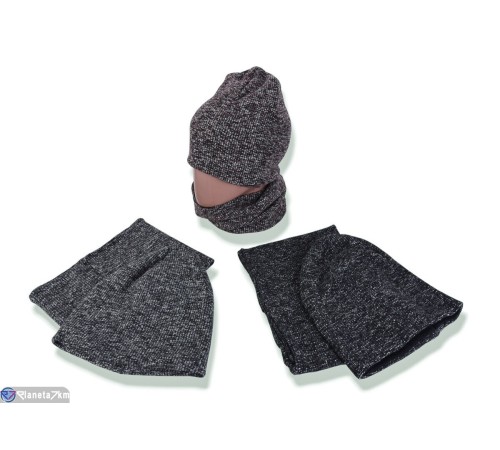 Шапка жіноча на зиму (5 шт. р.сетка 50-54) мікс  "DOMINGO"