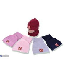 Шапка жіноча на зиму (5 шт. р.сетка 48-52) мікс  "DOMINGO"