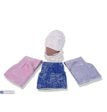 Шапка жіноча на зиму (5 шт. р.сетка 48-52) мікс  "DOMINGO"