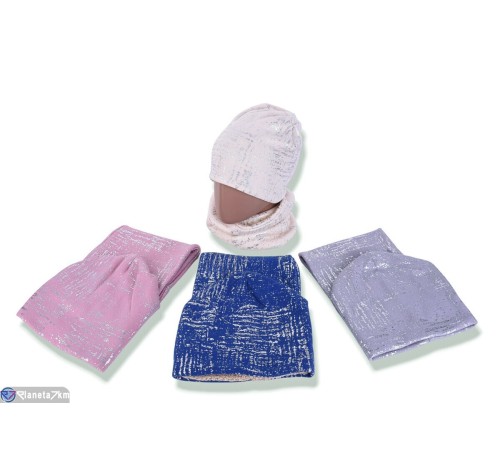 Шапка жіноча на зиму (5 шт. р.сетка 48-52) мікс  "DOMINGO"