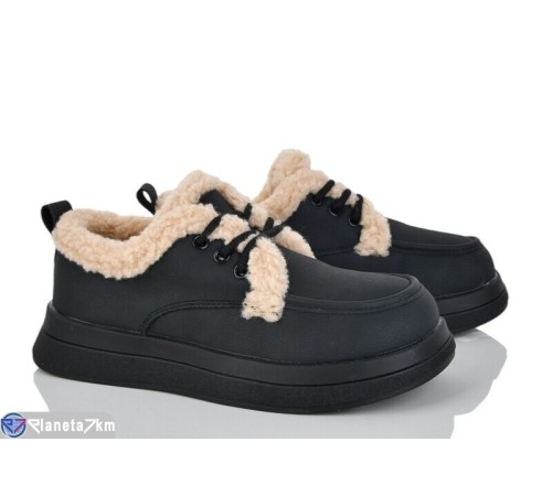 Туфлі жіночі на зиму (8 пар р.36-41) чорний  "LOREDANA"