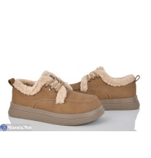 Туфлі жіночі на зиму (8 пар р.36-41) коричневий  "LOREDANA"