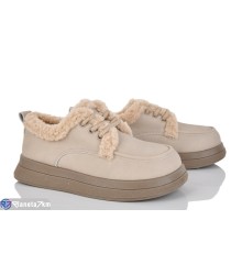 Туфлі жіночі на зиму (8 пар р.36-41) бежевий  "LOREDANA"