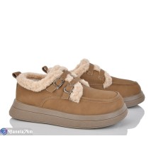 Туфлі жіночі на зиму (8 пар р.36-41) коричневий  "LOREDANA"