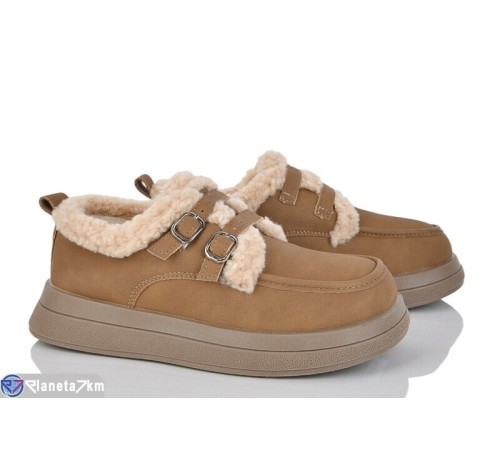 Туфлі жіночі на зиму (8 пар р.36-41) коричневий  "LOREDANA"