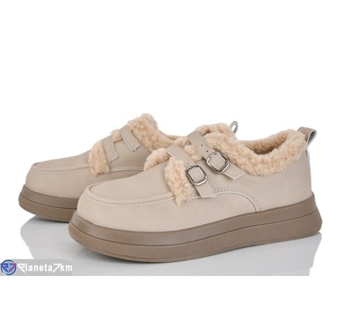 Туфлі жіночі на зиму (8 пар р.36-41) бежевий  "LOREDANA"