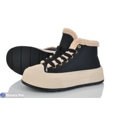 Черевики жіночі на зиму (8 пар р.36-40) чорний  "LOREDANA"