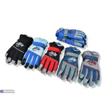 Рукавички дитячі на зиму (168 шт. р.сетка 13-15) мікс  "KaPira"