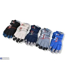 Рукавички дитячі на зиму (168 шт. р.сетка 15-17) мікс  "KaPira"