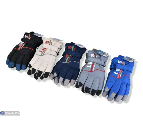 Рукавички дитячі на зиму (168 шт. р.сетка 15-17) мікс  "KaPira"