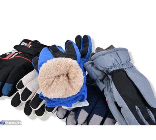 Рукавички дитячі на зиму (168 шт. р.сетка 15-17) мікс  "KaPira"