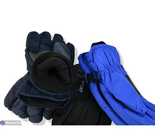 Рукавички дитячі на зиму (168 шт. р.сетка 13-15) мікс  "KaPira"