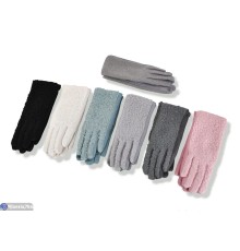 Рукавички жіночі на зиму (600 шт. р.сетка 6,5-8,5) мікс  "KaPira"