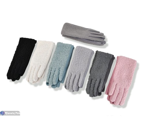 Рукавички жіночі на зиму (600 шт. р.сетка 6,5-8,5) мікс  "KaPira"