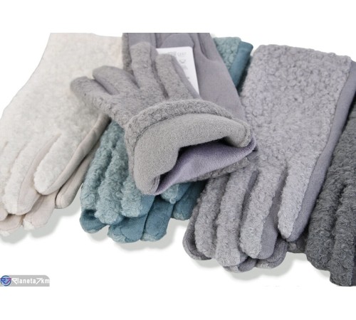 Рукавички жіночі на зиму (600 шт. р.сетка 6,5-8,5) мікс  "KaPira"
